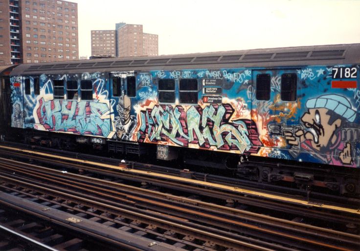 Metrôs grafitados em Nova York