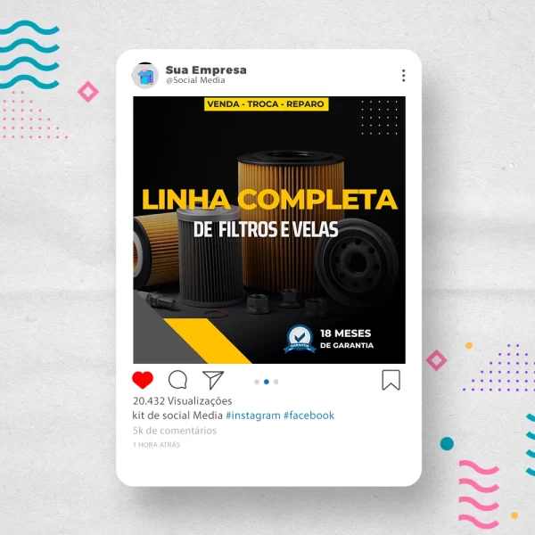 Kit de Social Media - Posts Prontos para  Oficina Mecânica – Auto Peças no Canva com Legendas - Imagem 30