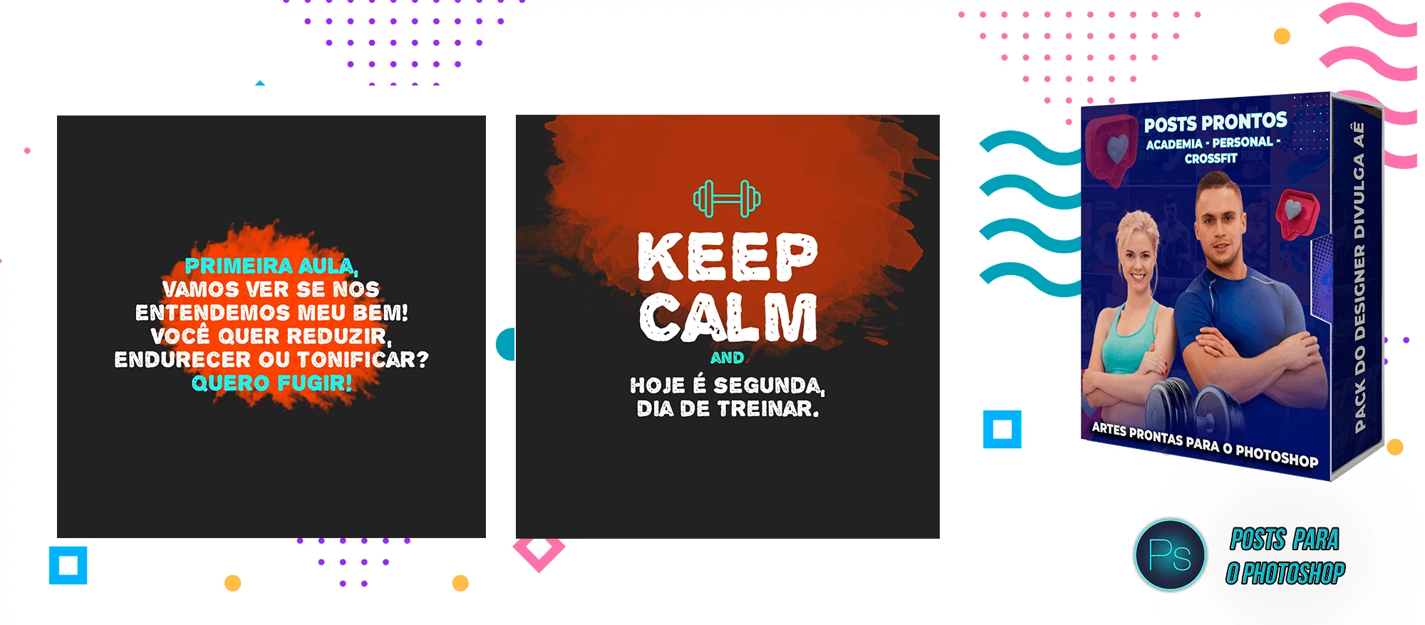 Pack de Posts Prontos com Legendas - Academias - Personal Trainer - Imagem 26