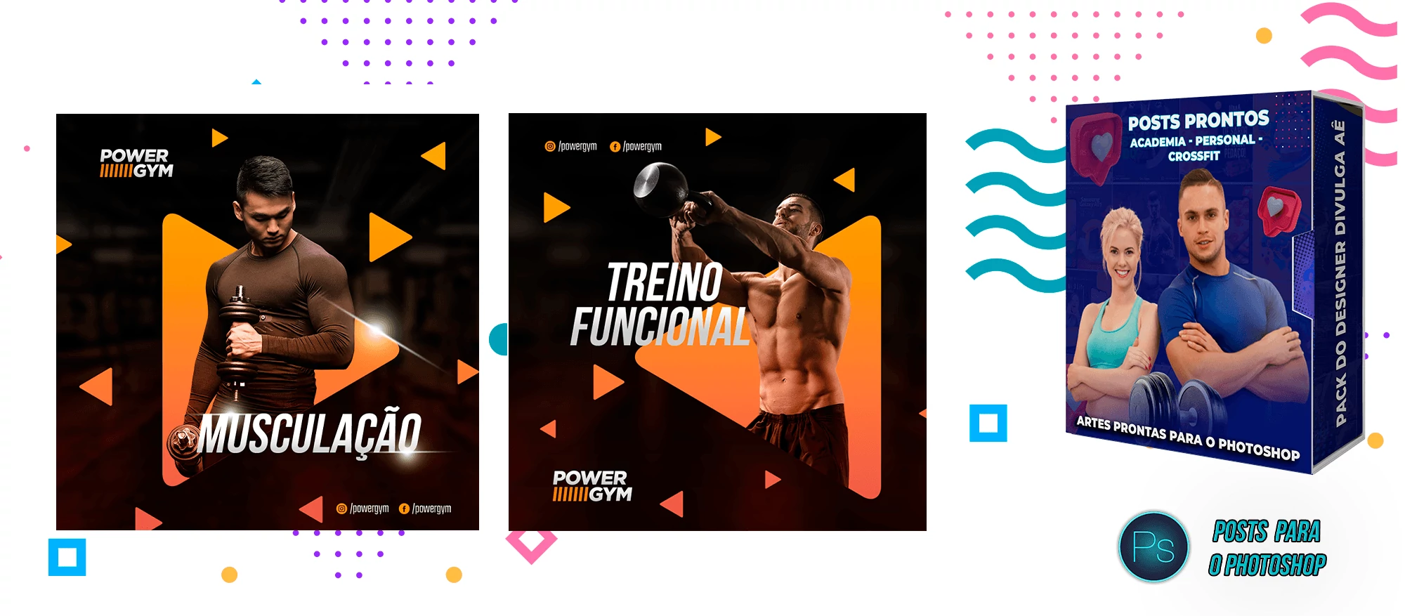 Pack de Posts Prontos com Legendas - Academias - Personal Trainer - Imagem 3