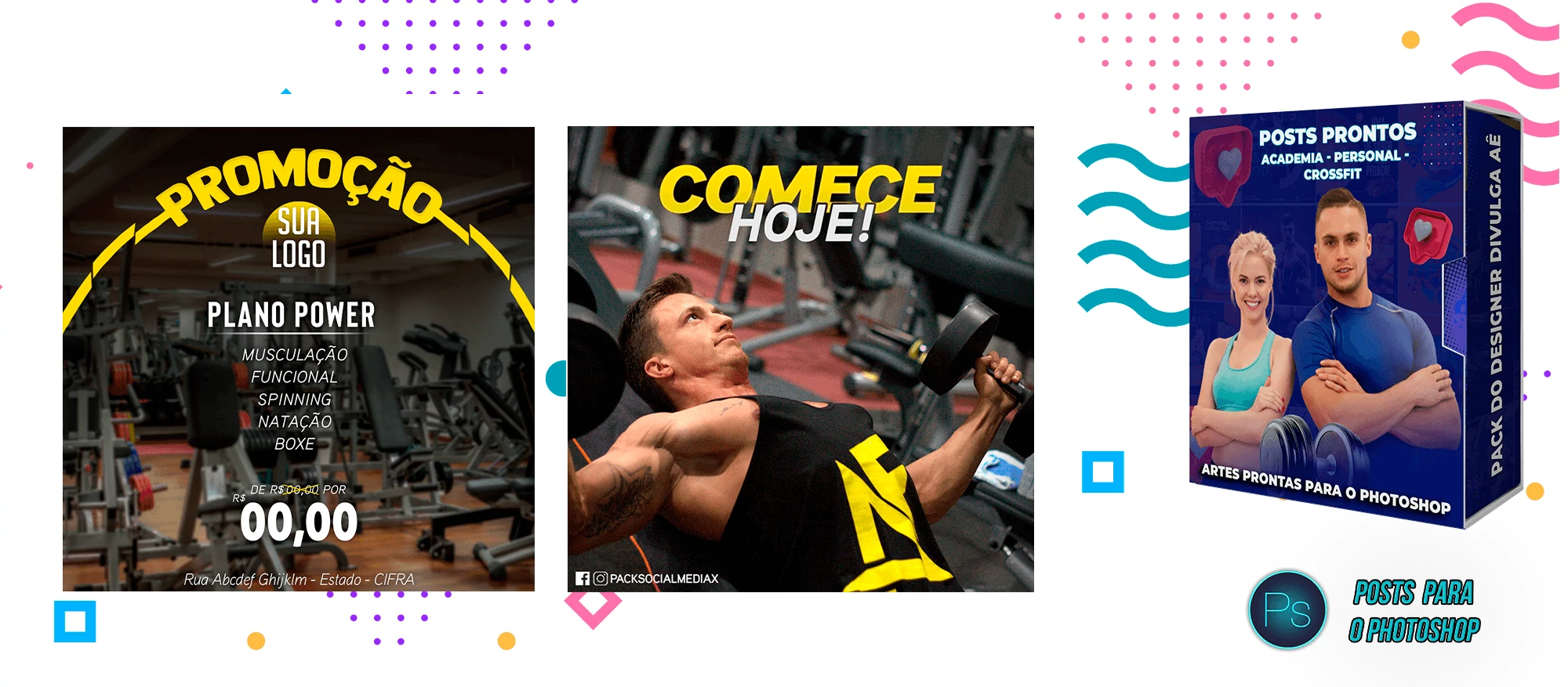 Pack de Posts Prontos com Legendas - Academias - Personal Trainer - Imagem 7