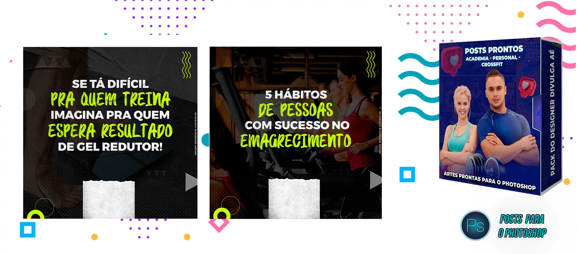 Pack de Posts Prontos com Legendas - Academias - Personal Trainer - Imagem 8
