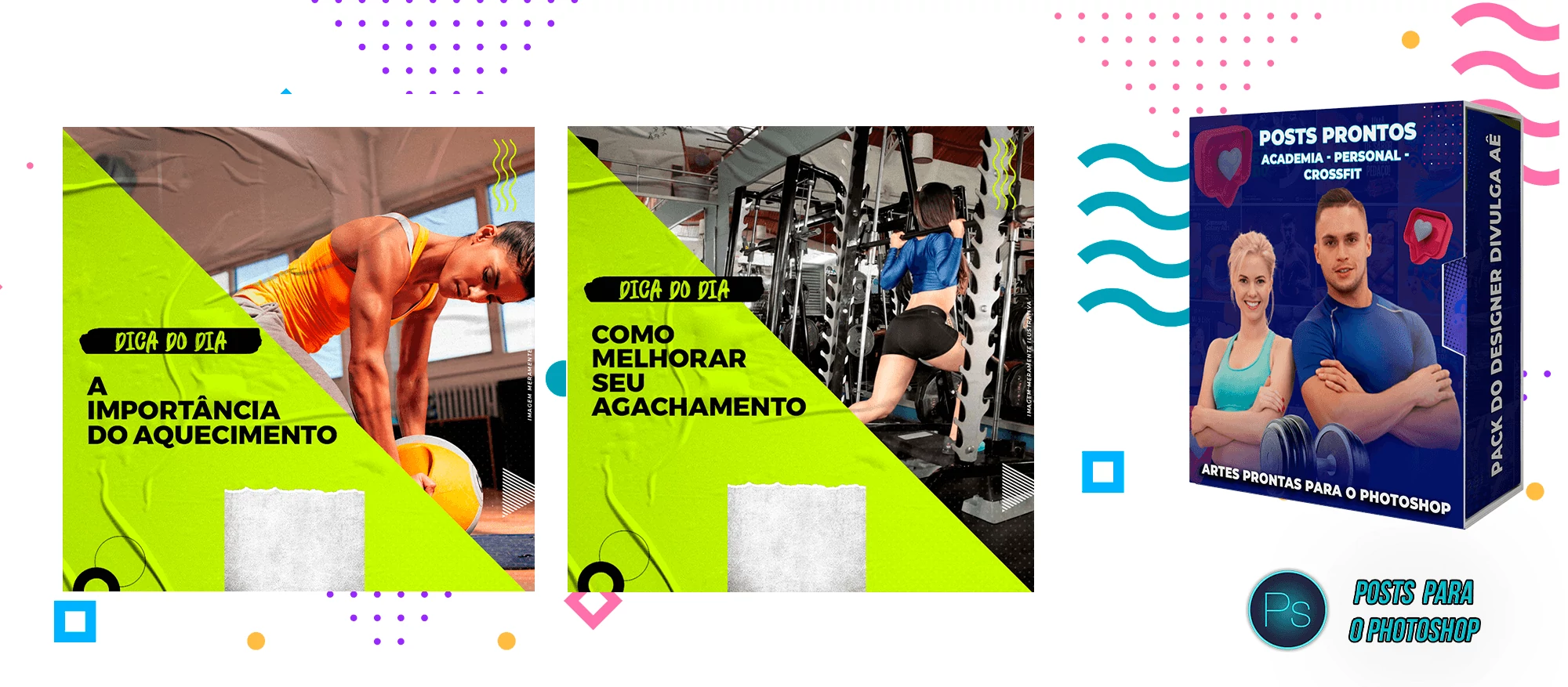 Pack de Posts Prontos com Legendas - Academias - Personal Trainer - Imagem 4