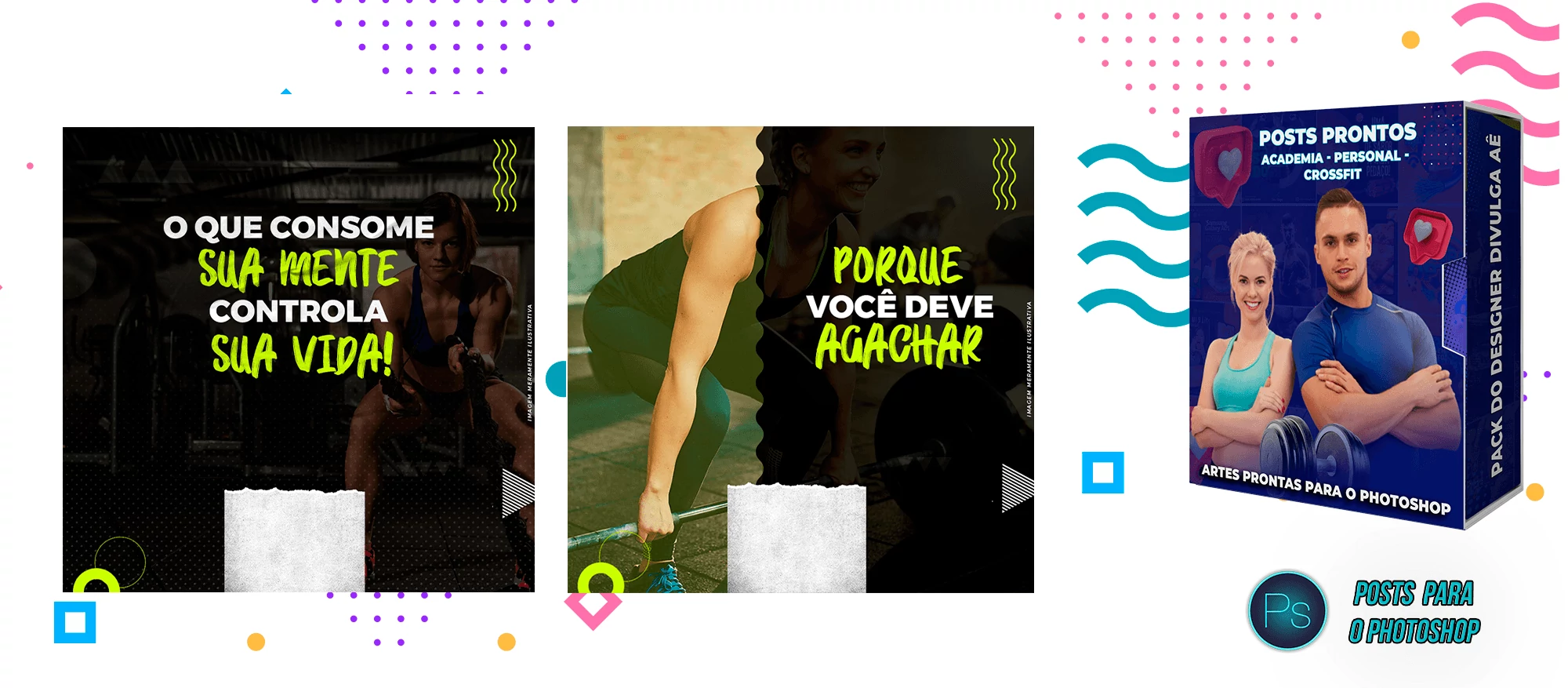 Pack de Posts Prontos com Legendas - Academias - Personal Trainer - Imagem 21