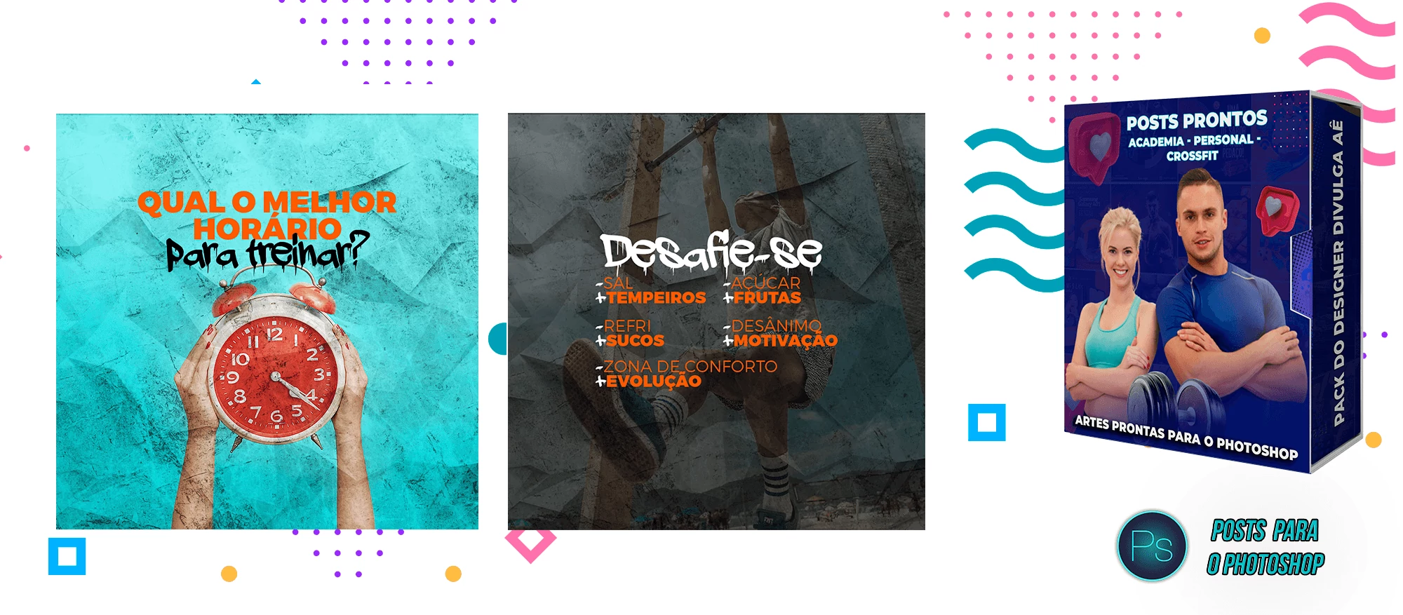 Pack de Posts Prontos com Legendas - Academias - Personal Trainer - Imagem 22