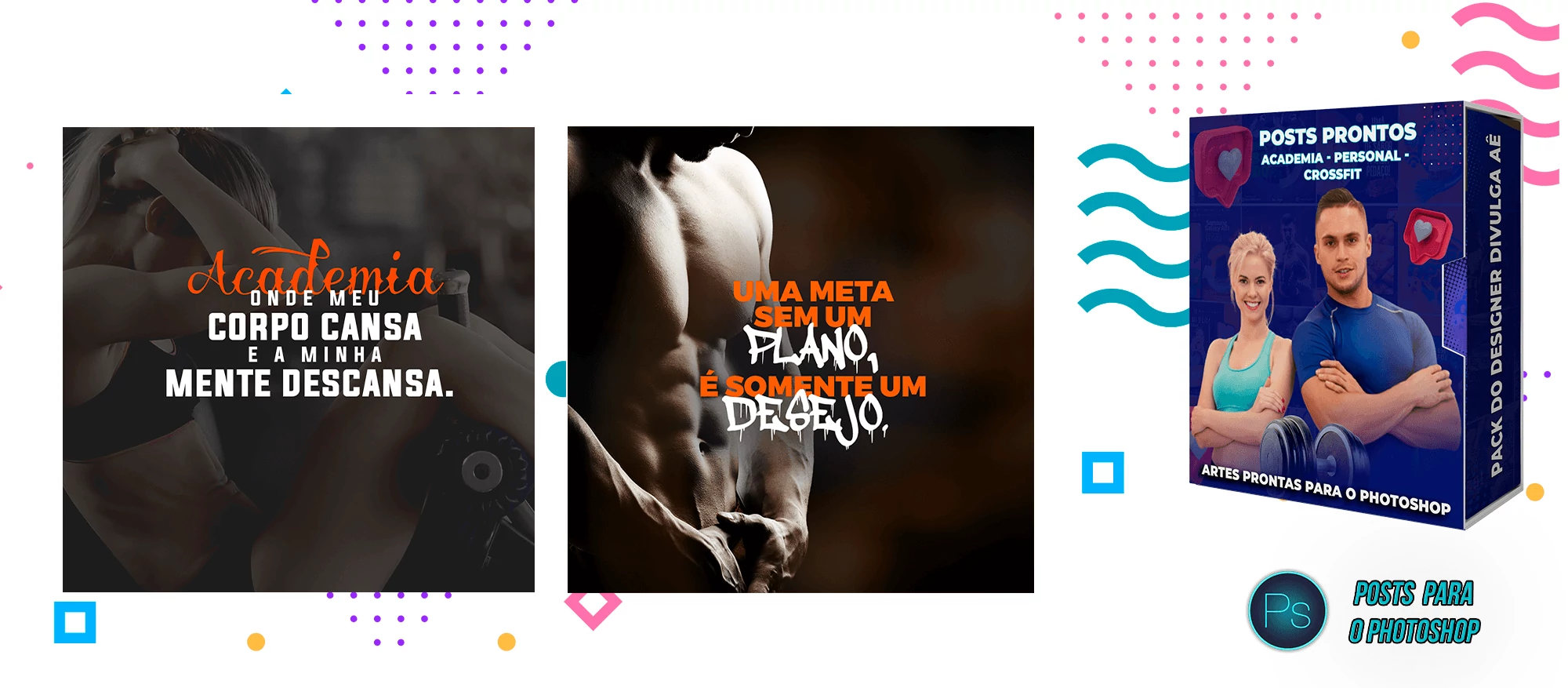 Pack de Posts Prontos com Legendas - Academias - Personal Trainer - Imagem 17
