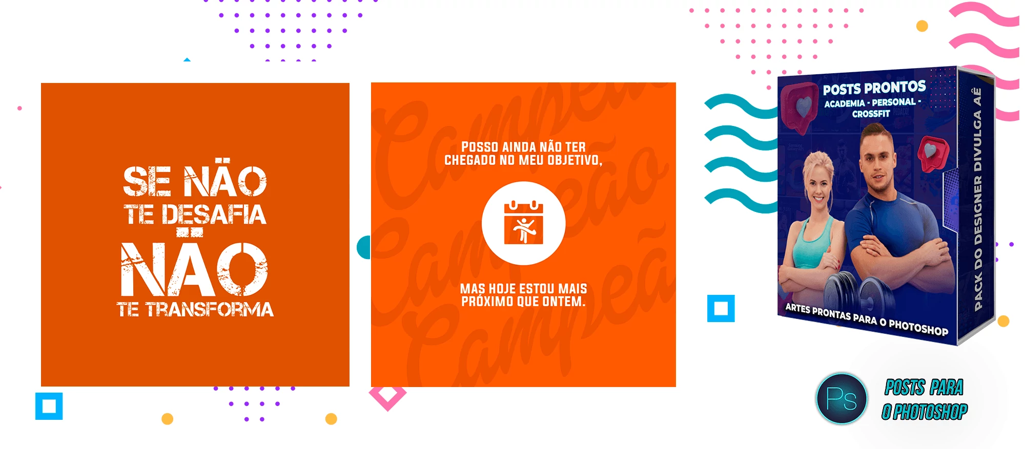 Pack de Posts Prontos com Legendas - Academias - Personal Trainer - Imagem 19