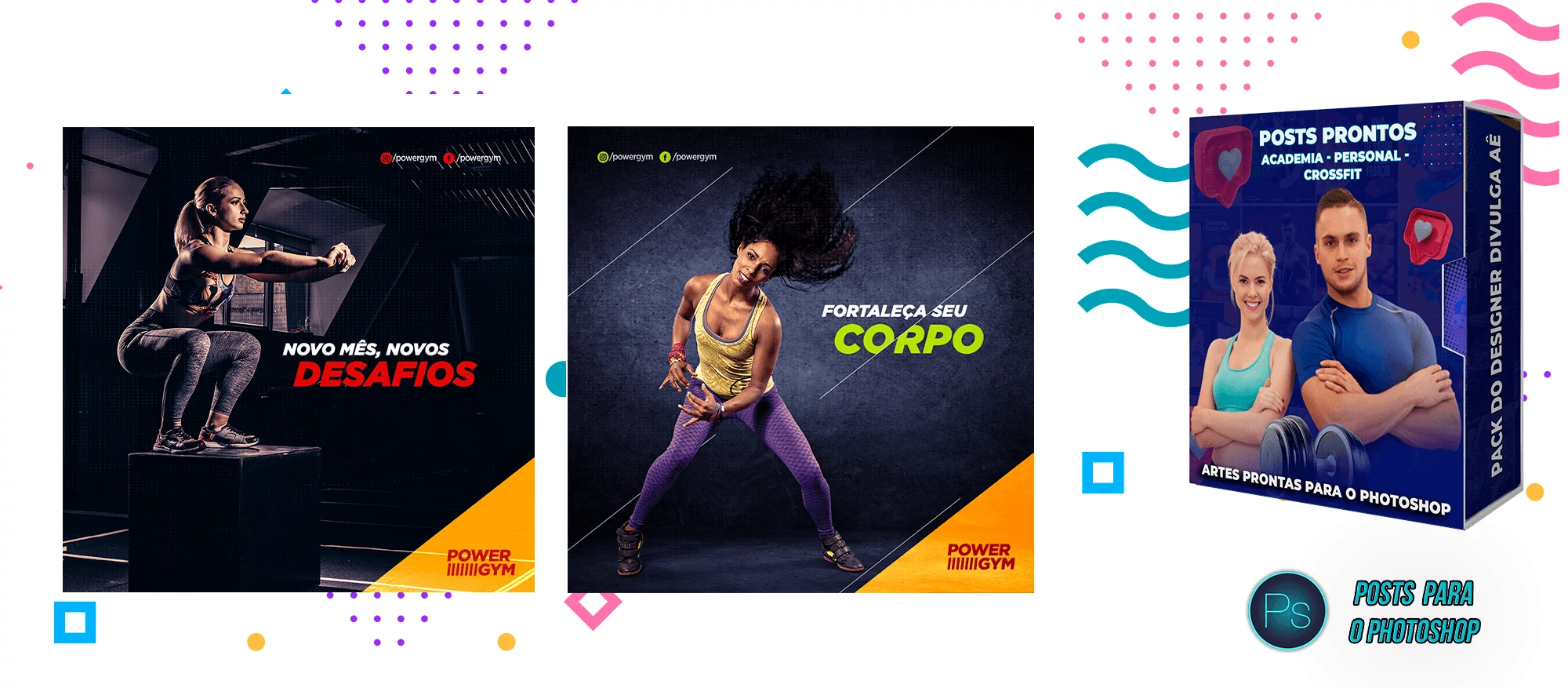 Pack de Posts Prontos com Legendas - Academias - Personal Trainer - Imagem 20