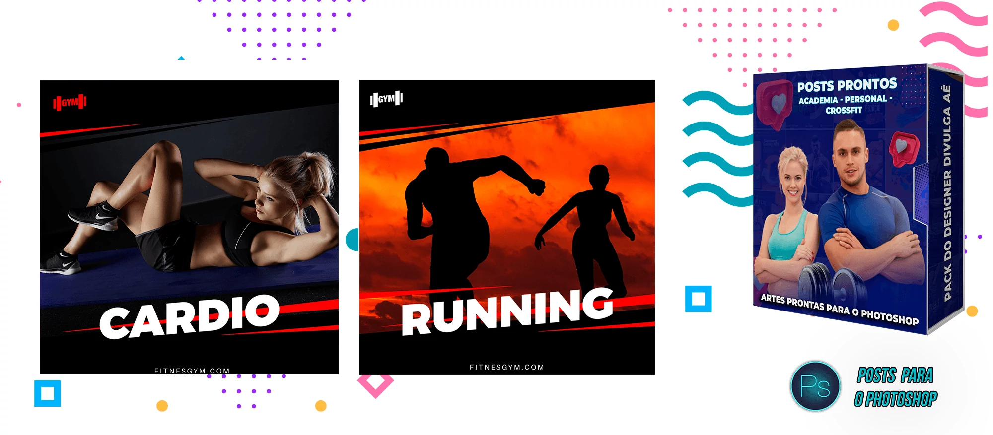 Pack de Posts Prontos com Legendas - Academias - Personal Trainer - Imagem 27