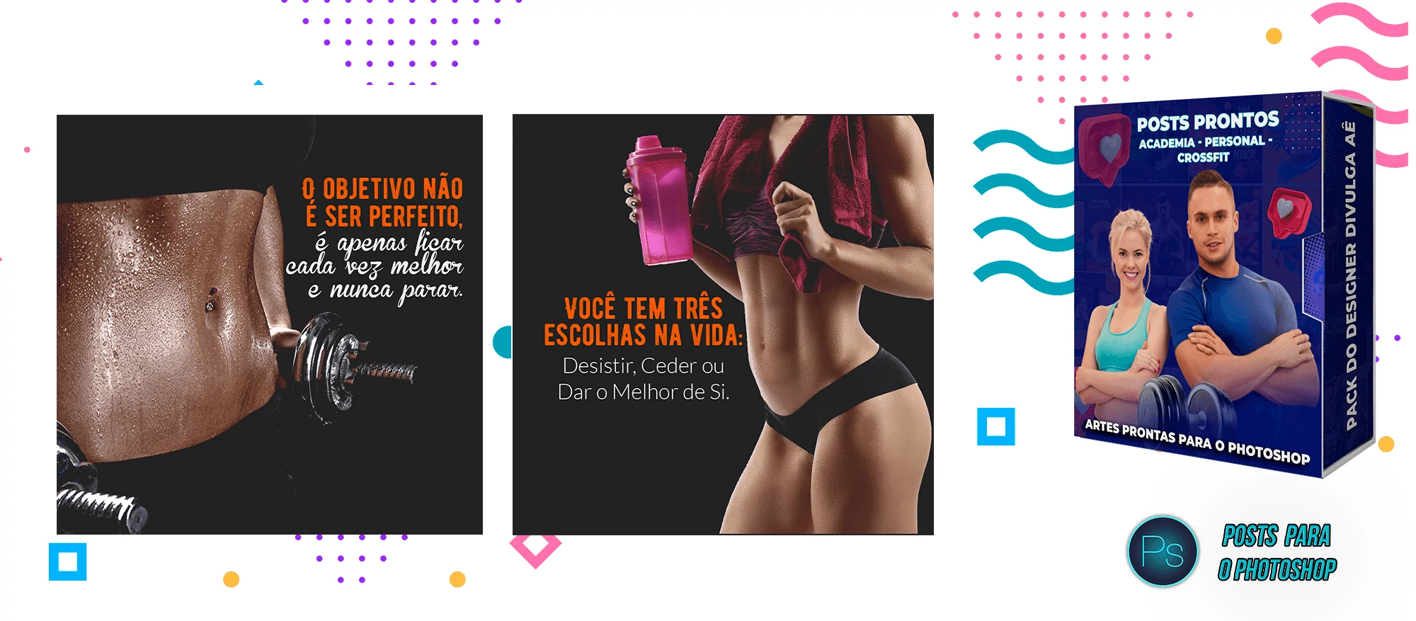 Pack de Posts Prontos com Legendas - Academias - Personal Trainer - Imagem 24