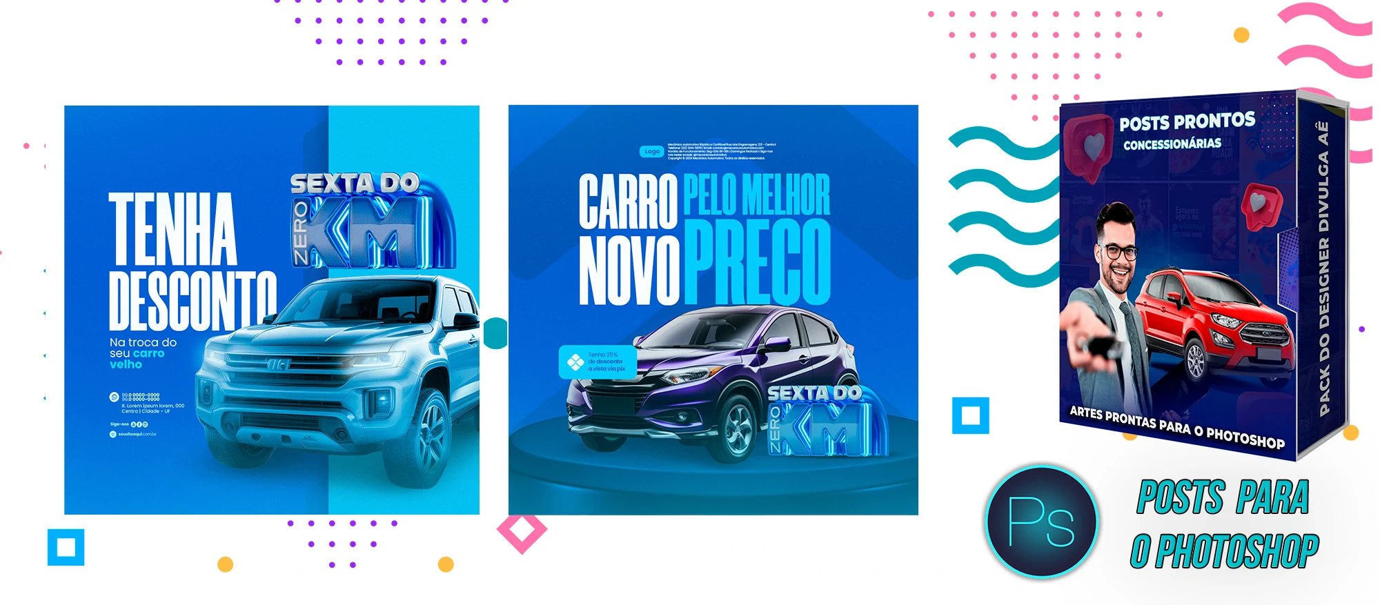 Pack de Posts Prontos - Concessionária - Revendedora de carros usados - Imagem 4