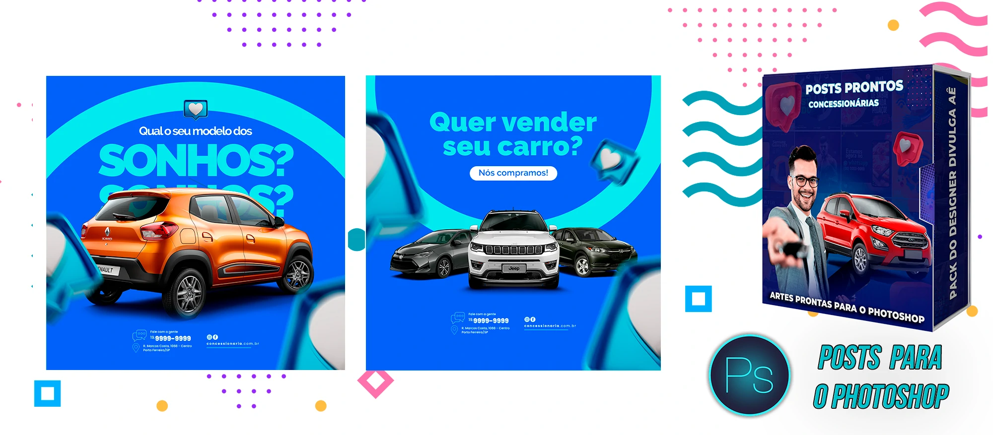 Pack de Posts Prontos - Concessionária - Revendedora de carros usados - Imagem 3