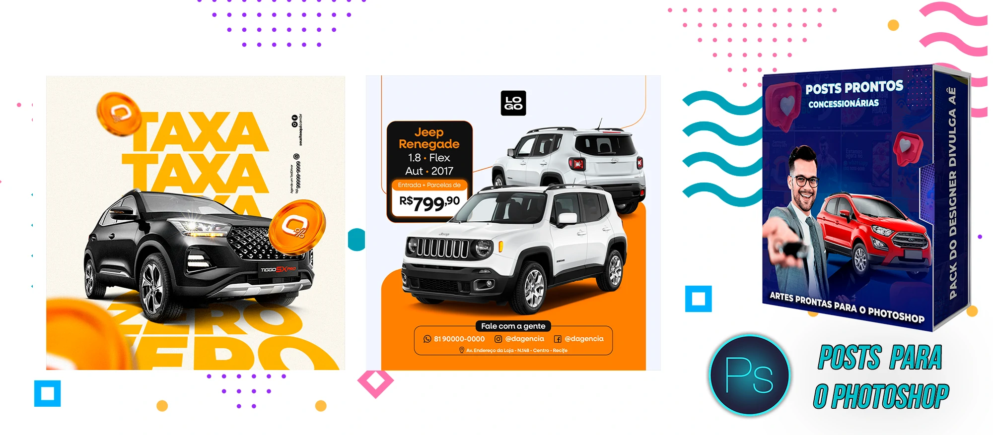 Pack de Posts Prontos - Concessionária - Revendedora de carros usados - Imagem 9