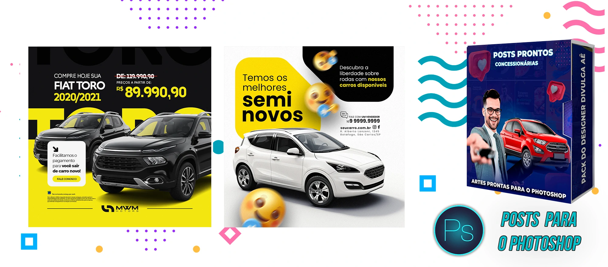 Pack de Posts Prontos - Concessionária - Revendedora de carros usados - Imagem 6