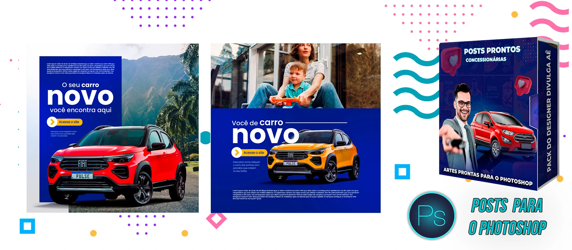 Pack de Posts Prontos - Concessionária - Revendedora de carros usados - Imagem 2