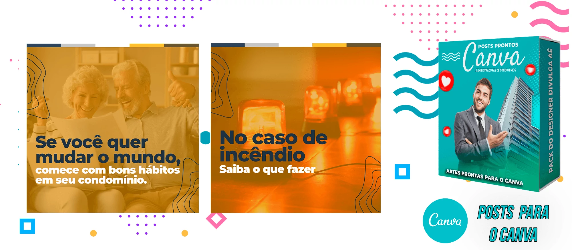 Pack de Posts Prontos para o Canva - Administradoras de Condomínios + Legendas - Imagem 16