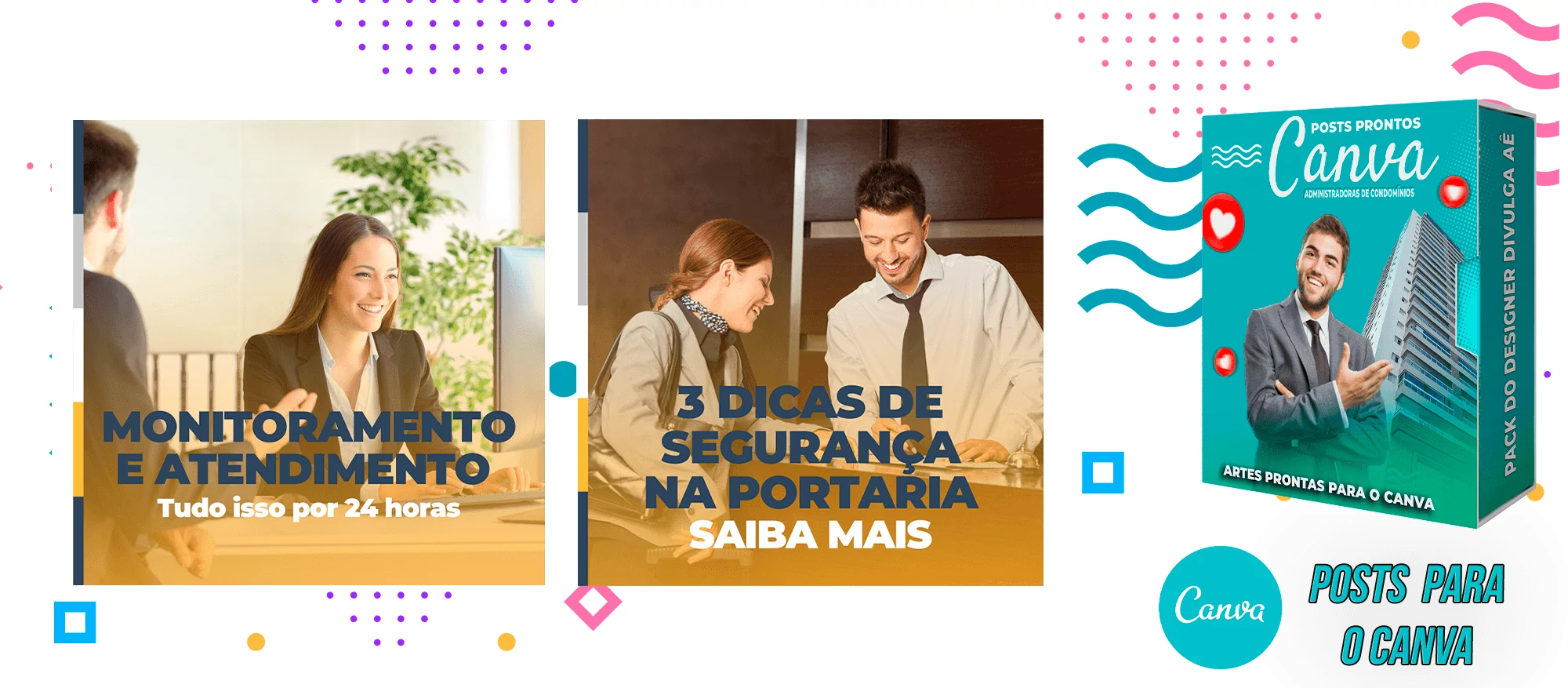 Pack de Posts Prontos para o Canva - Administradoras de Condomínios + Legendas - Imagem 23