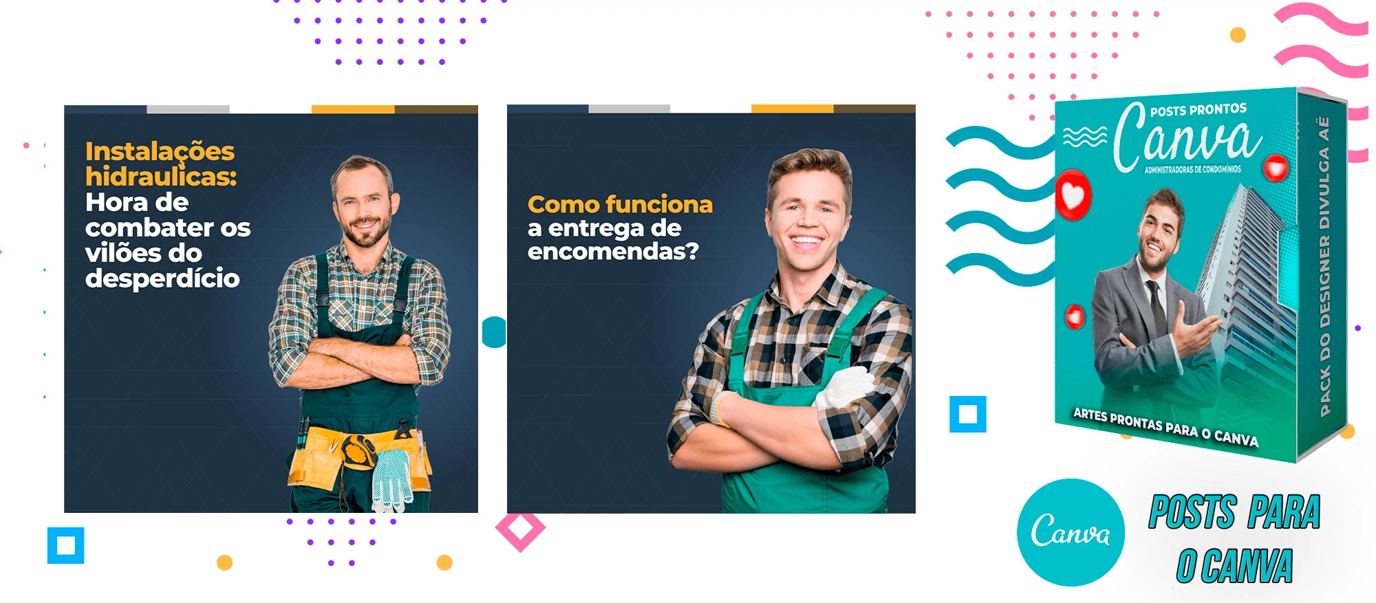 Pack de Posts Prontos para o Canva - Administradoras de Condomínios + Legendas - Imagem 22