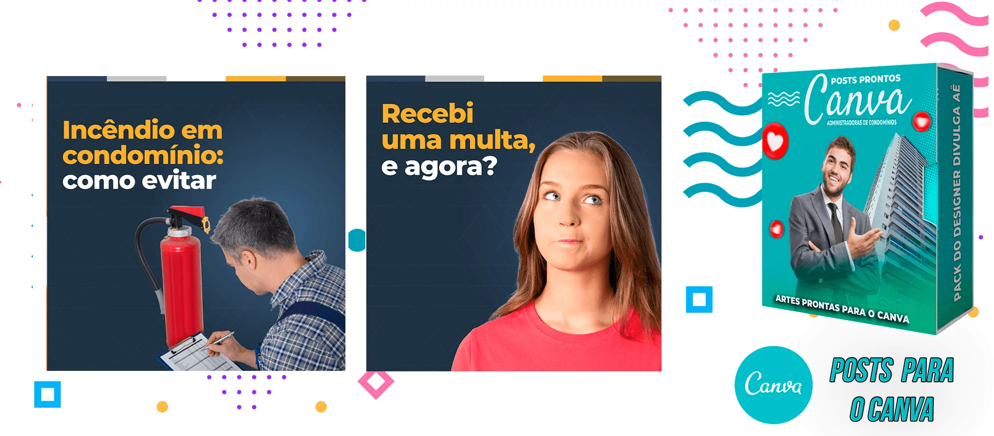 Pack de Posts Prontos para o Canva - Administradoras de Condomínios + Legendas - Imagem 15