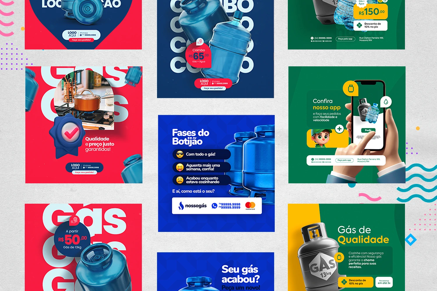 Pack de Posts Prontos - Distribuidora Revenda e Depósito de gás no Photoshop - Imagem 19