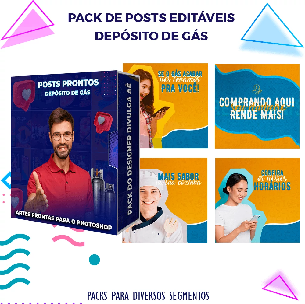 Pack de Posts Prontos - Distribuidora Revenda e Depósito de gás no Photoshop - Imagem 21