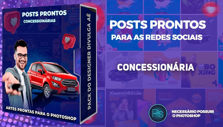 Pack de Posts Prontos - Concessionária - Revendedora de carros usados