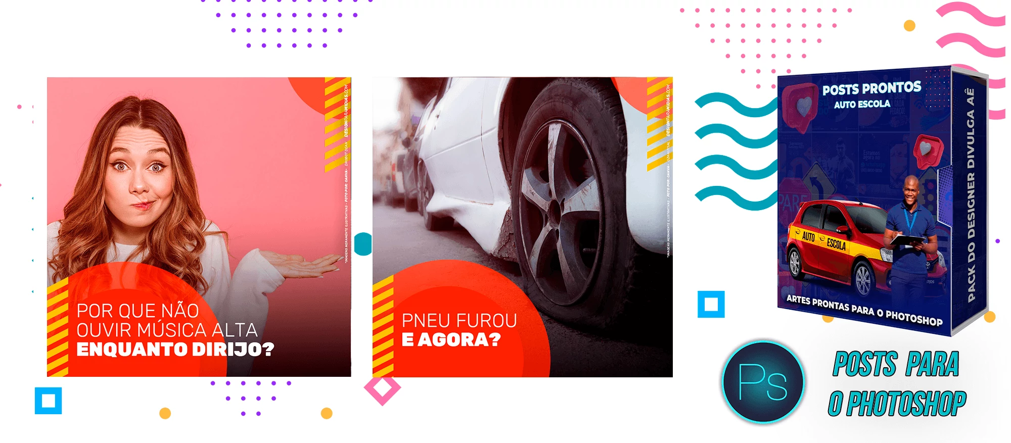 Mega Pack de Posts Prontos para Auto-Escola e Centro de Formação de Condutores - Photoshop - Imagem 26