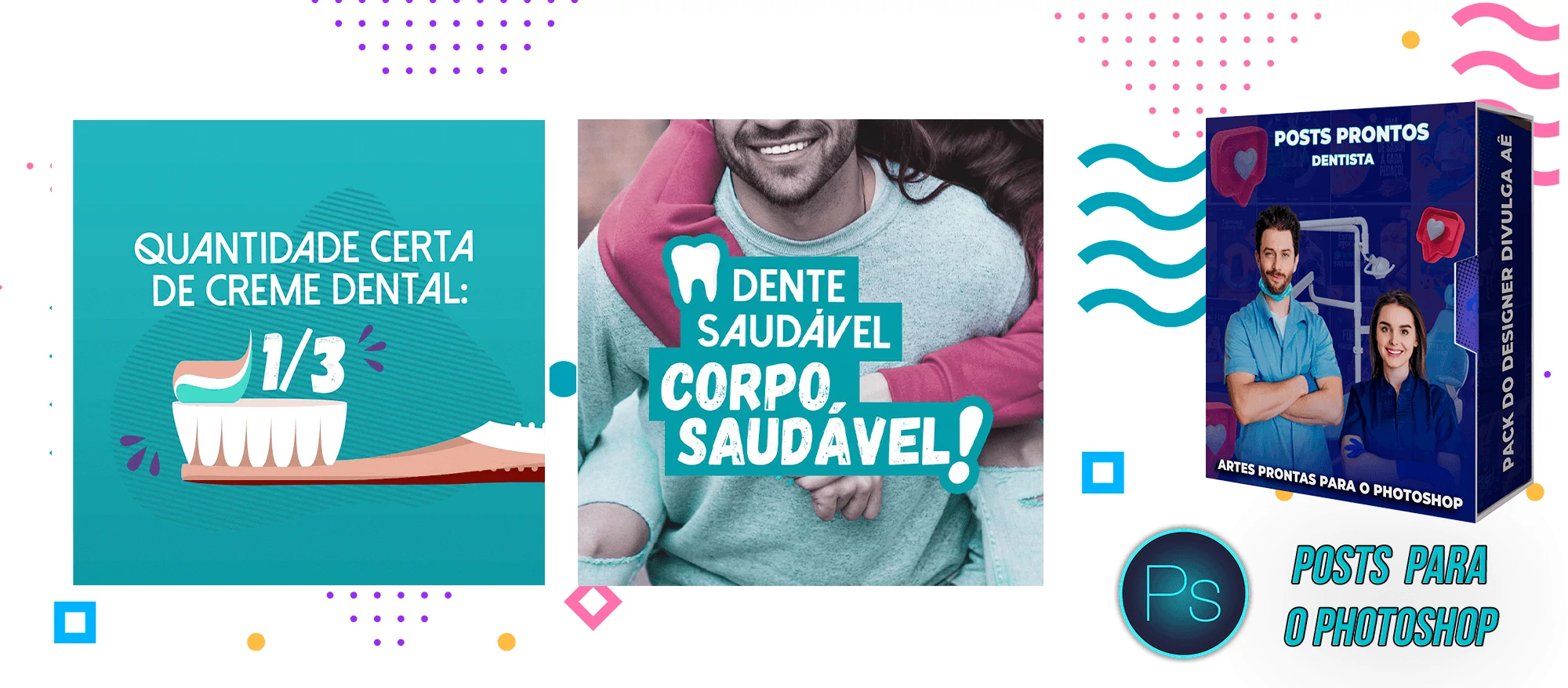 Pack de Posts Prontos - Clínica Médica e Dentistas para o Photoshop - Imagem 11