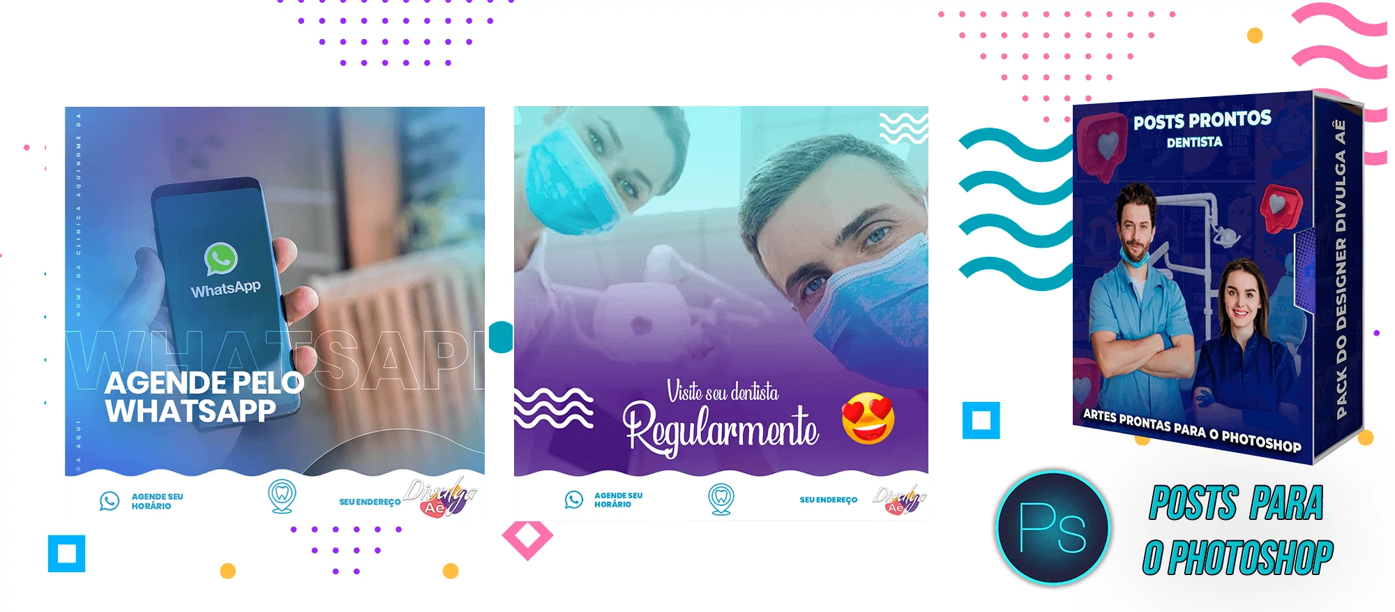 Pack de Posts Prontos - Clínica Médica e Dentistas para o Photoshop - Imagem 12