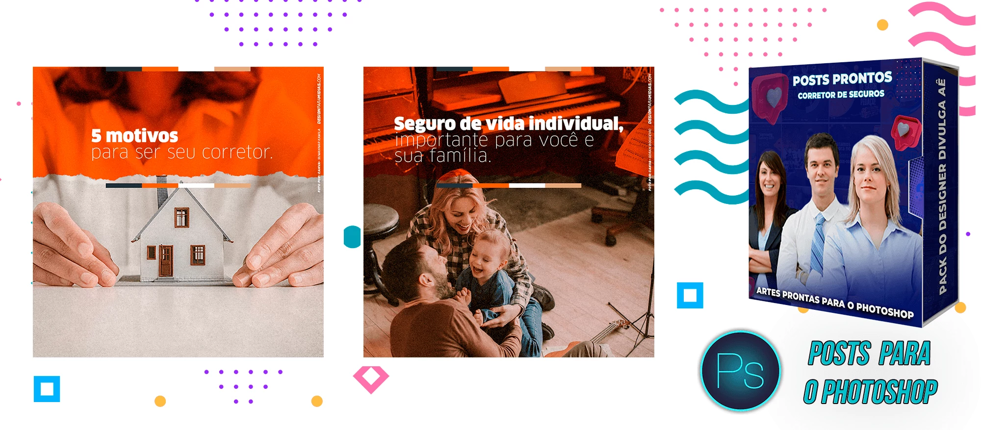 Pack de Posts Prontos - Corretor de Seguros e Plano de Saúde - Photoshop - Imagem 3