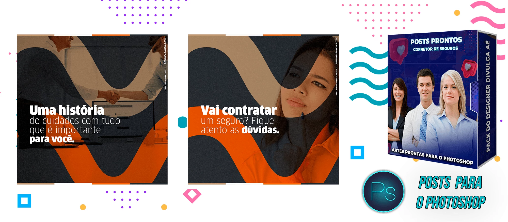 Pack de Posts Prontos - Corretor de Seguros e Plano de Saúde - Photoshop - Imagem 4