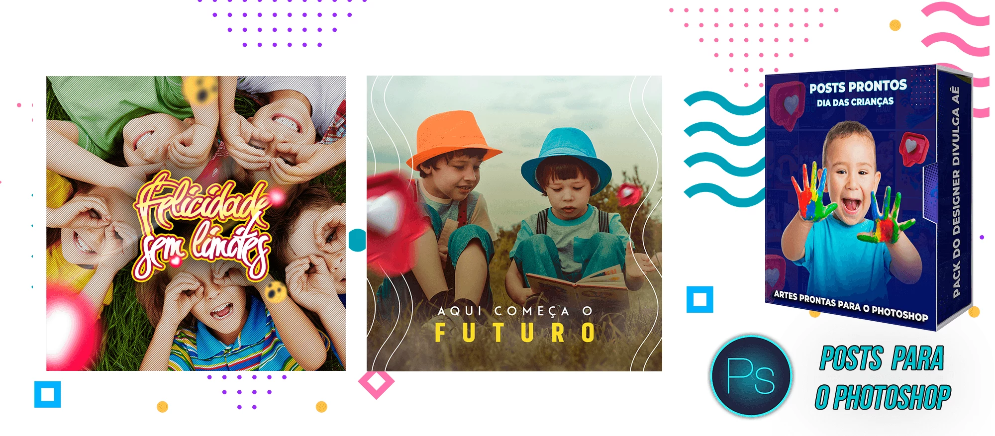 Pack de Posts Prontos - Dia das Crianças - Photoshop (Gratuito) - Imagem 11
