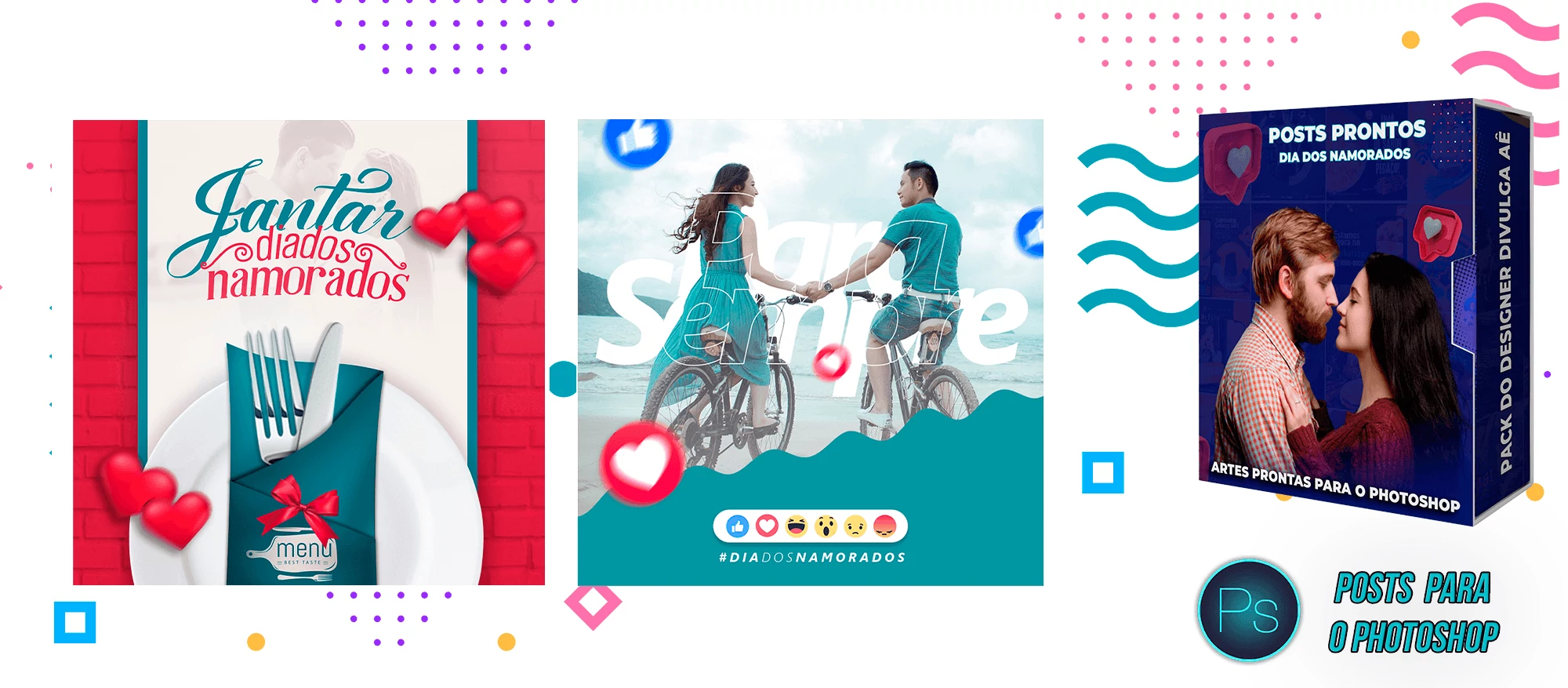 Pack de Posts Editáveis/Prontos - Dia dos Namorados + Brinde - Photoshop - Imagem 10