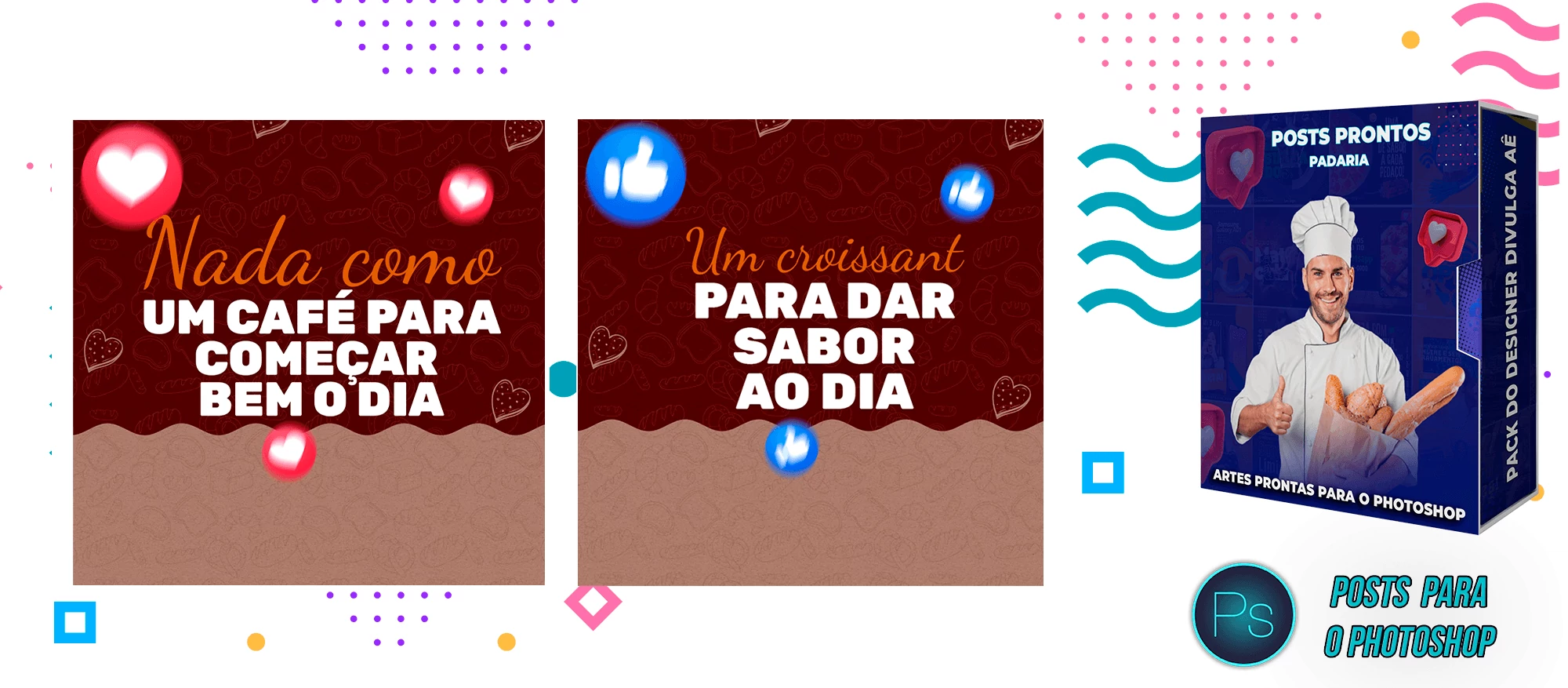 Pack de Posts Prontos com Legendas para Padarias - Photoshop - Imagem 11