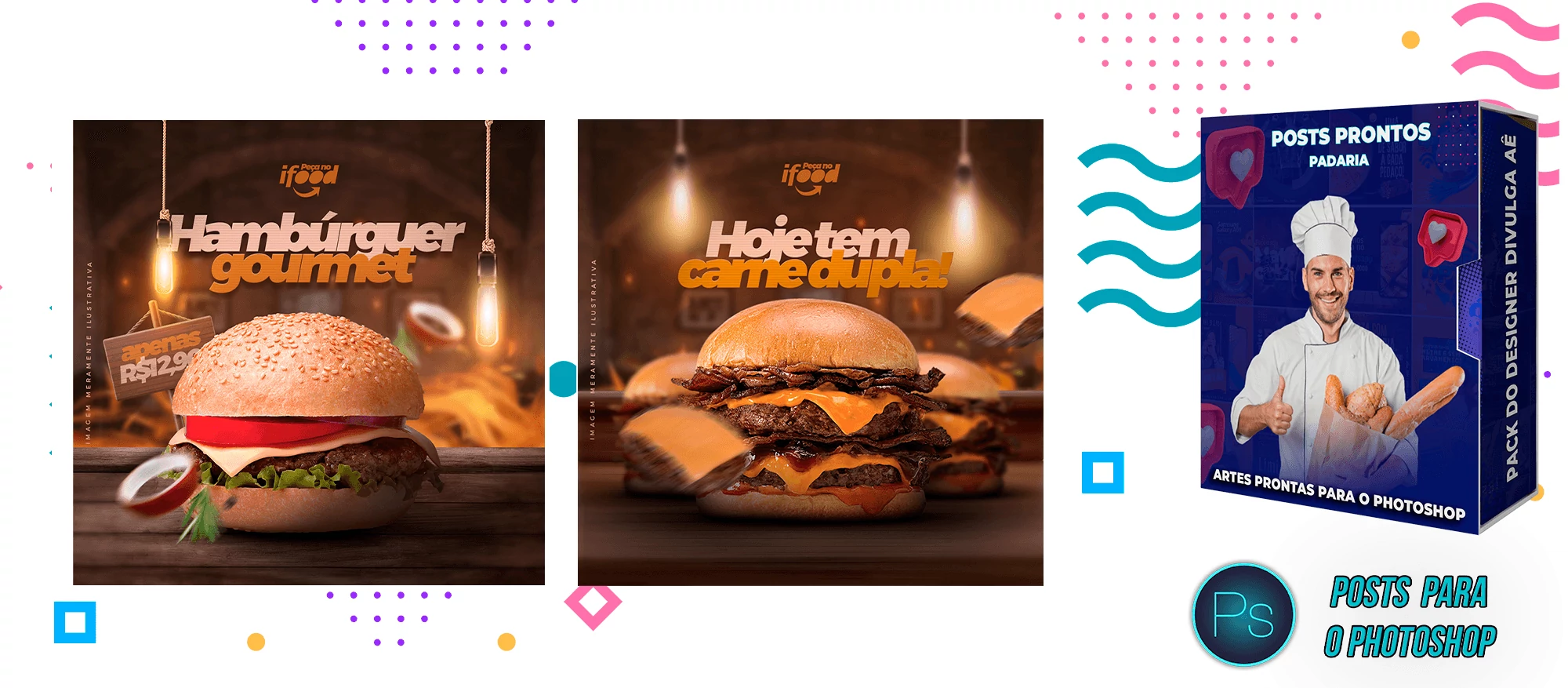 Pack de Posts Prontos com Legendas para Padarias - Photoshop - Imagem 5