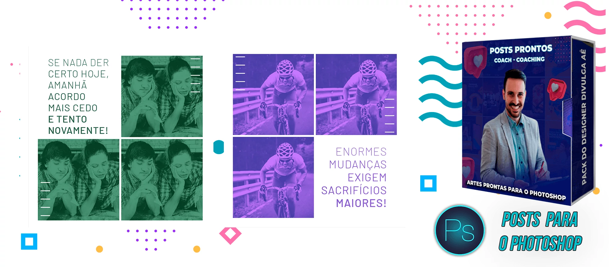 Pack de Posts Prontos + Legendas - Coaching - Coach - Photoshop - Imagem 5