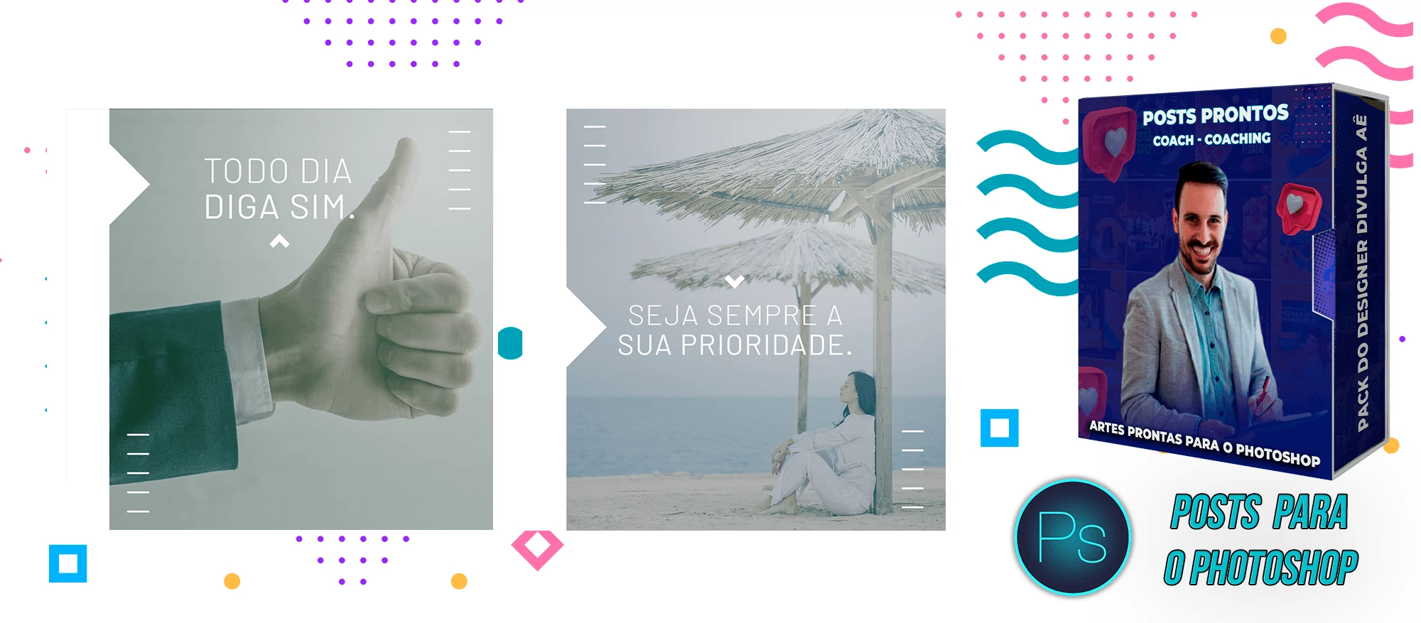 Pack de Posts Prontos + Legendas - Coaching - Coach - Photoshop - Imagem 7