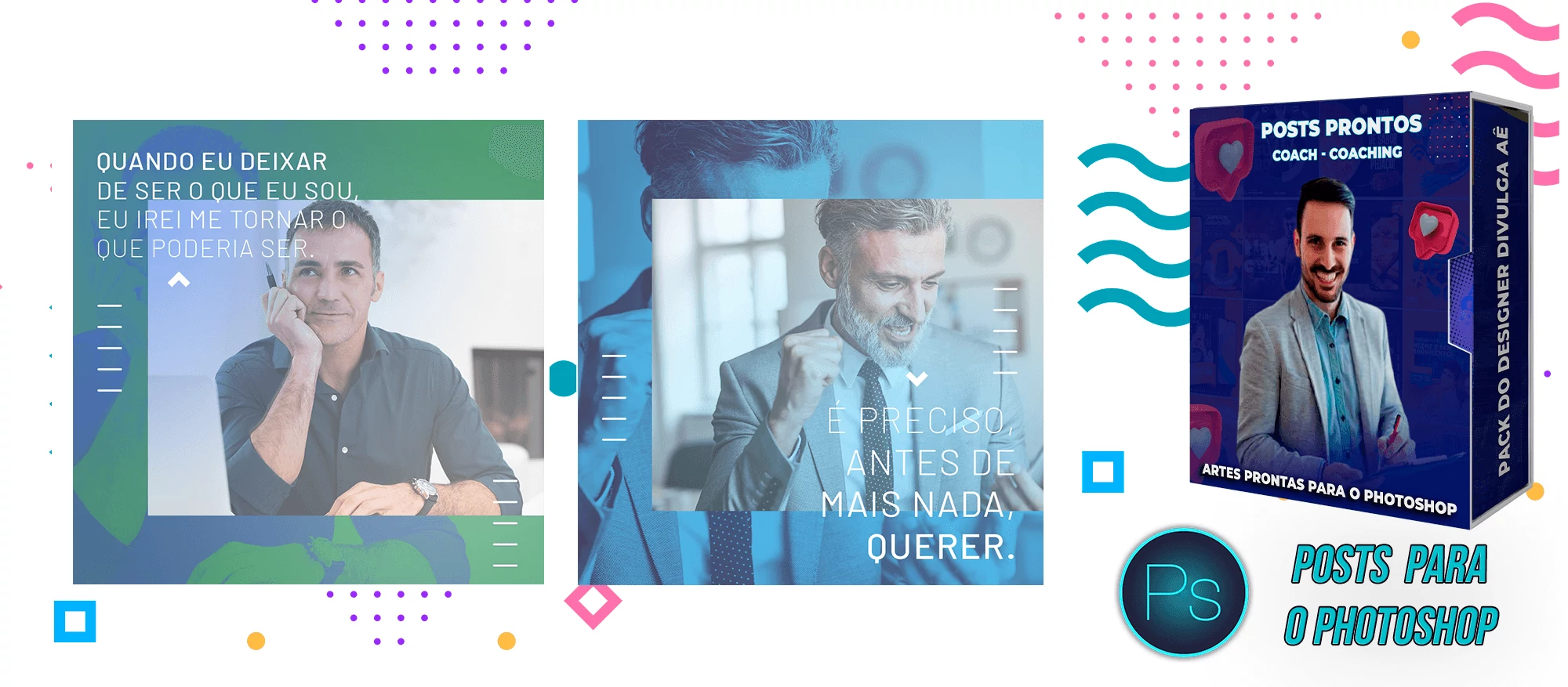 Pack de Posts Prontos + Legendas - Coaching - Coach - Photoshop - Imagem 4