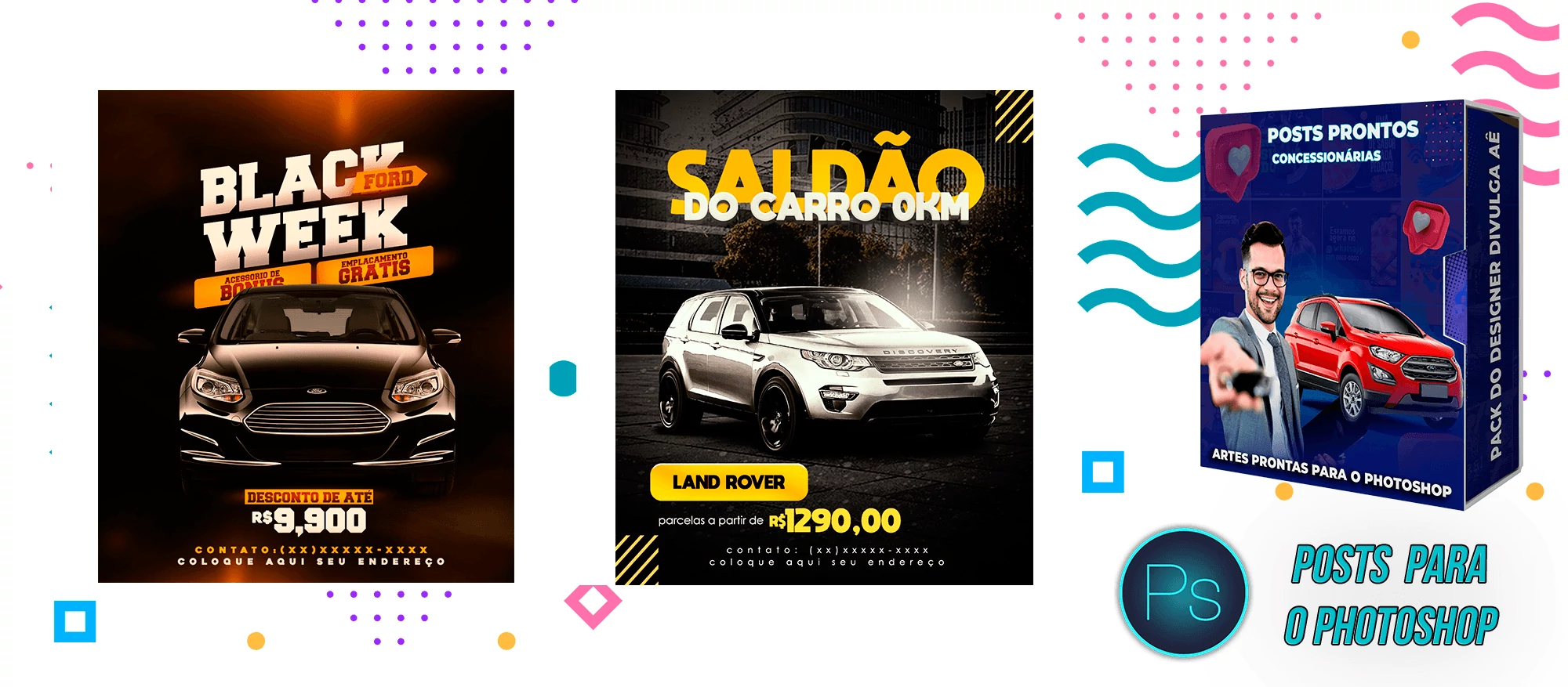 Pack de Posts Prontos - Concessionária - Revendedora de carros usados - Imagem 14