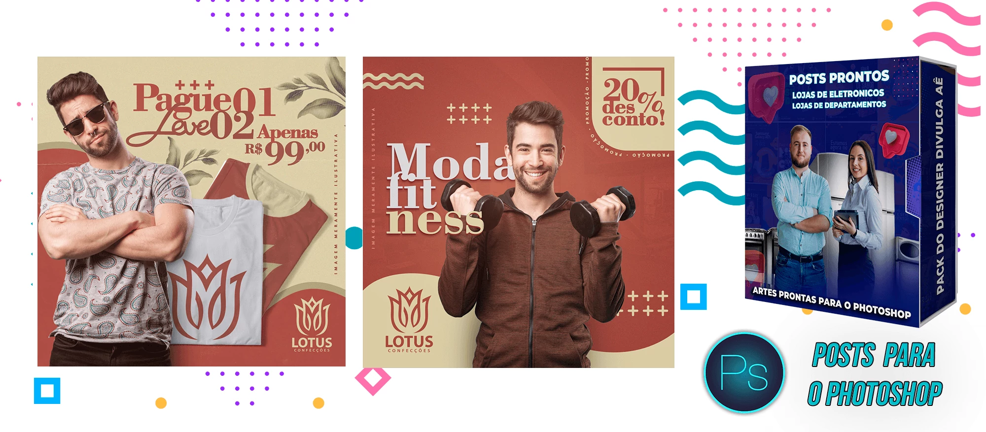 Mega Pack de Posts Prontos de Lojas de Departamento - Eletronicos e Vestuário no Photoshop - Imagem 8