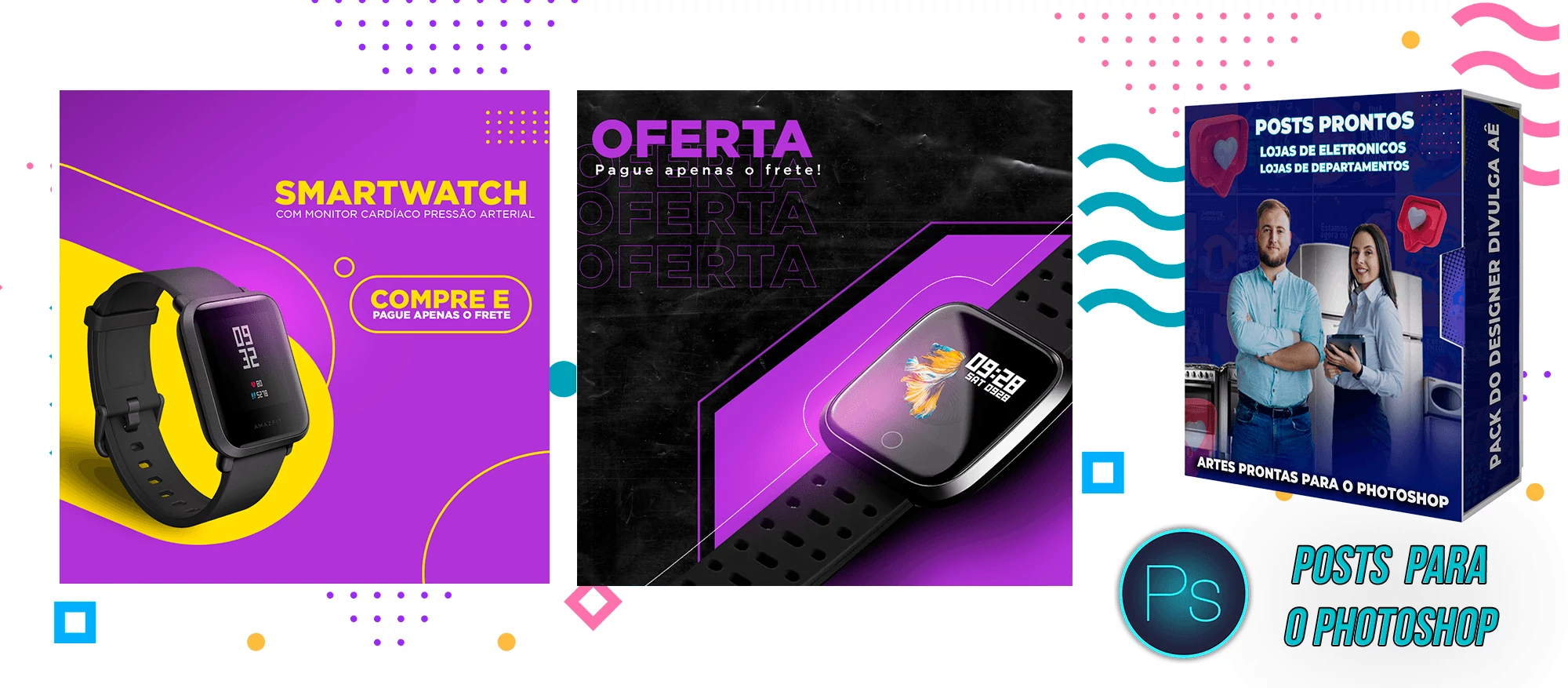 Mega Pack de Posts Prontos de Lojas de Departamento - Eletronicos e Vestuário no Photoshop - Imagem 16