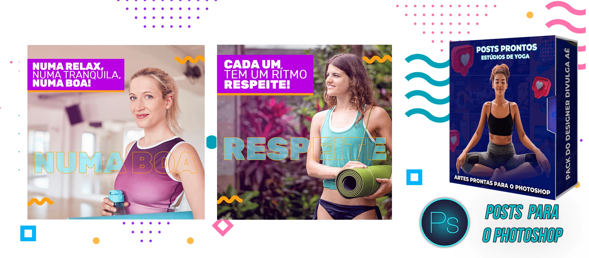 Pack de Posts Prontos com Legendas Prontas - Estudios de Yoga no Photoshop - Imagem 5