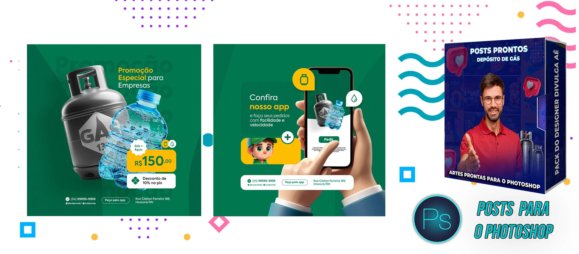 Pack de Posts Prontos - Distribuidora Revenda e Depósito de gás no Photoshop - Imagem 10