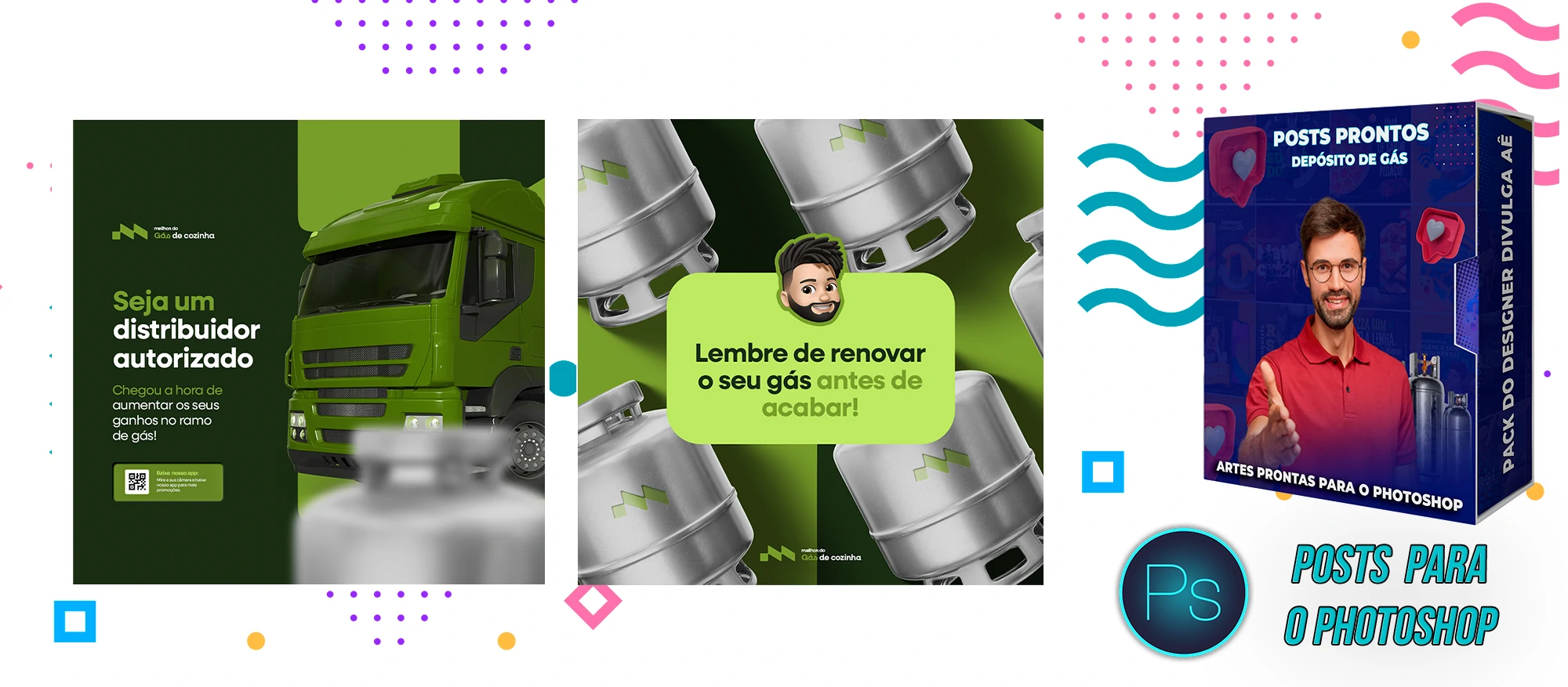 Pack de Posts Prontos - Distribuidora Revenda e Depósito de gás no Photoshop - Imagem 12