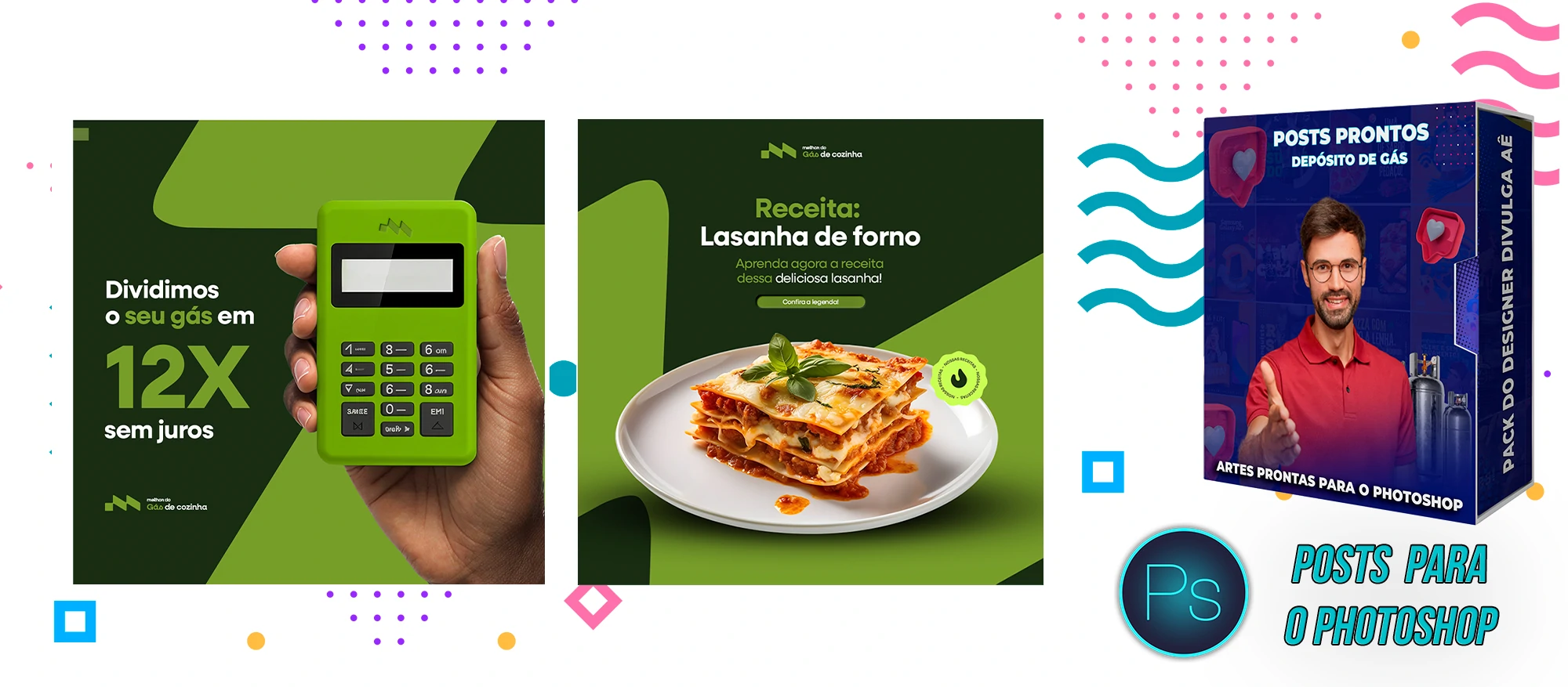 Pack de Posts Prontos - Distribuidora Revenda e Depósito de gás no Photoshop - Imagem 5