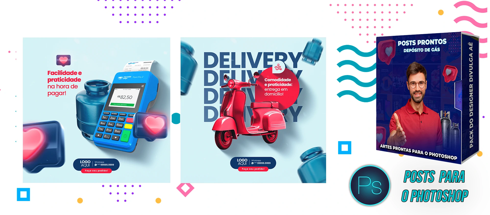 Pack de Posts Prontos - Distribuidora Revenda e Depósito de gás no Photoshop - Imagem 16