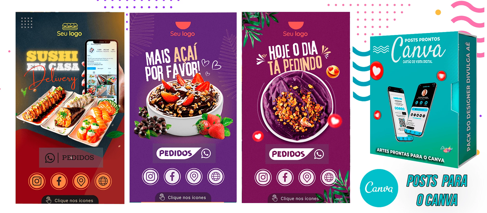 Pack para o Canva - Cartão de Visita Digital e Interativo - Imagem 5