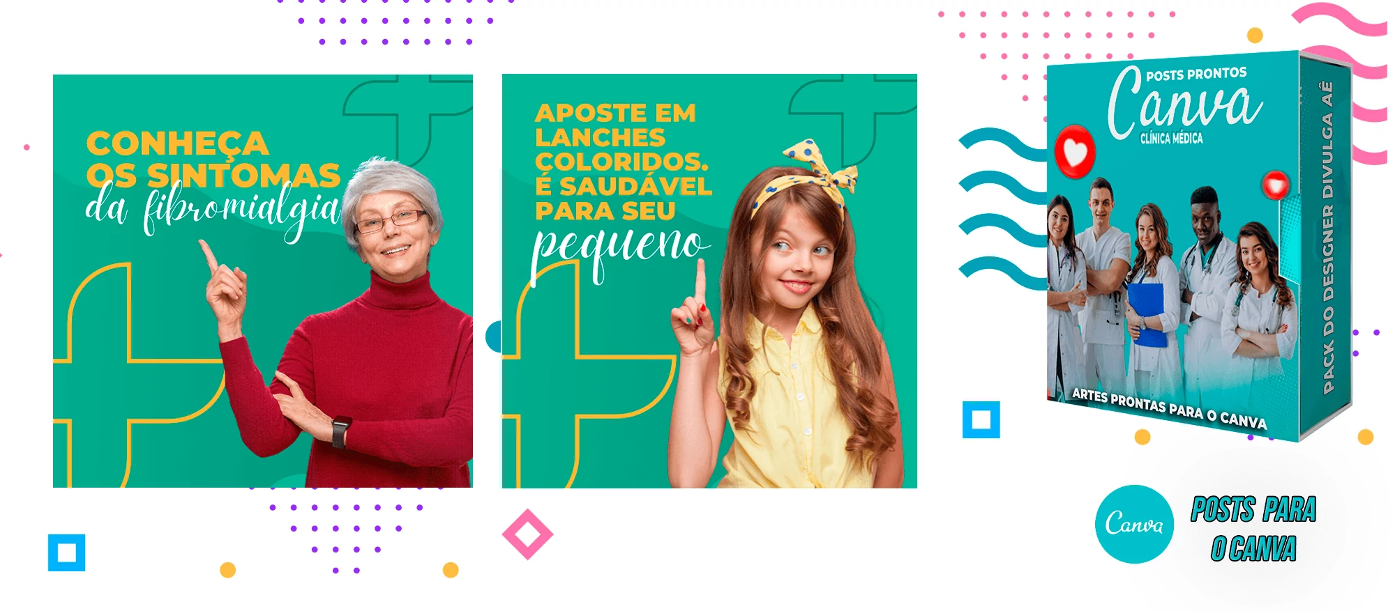 Pack de Posts Prontos para o canva + Legendas Prontas - Clínica Médica - Imagem 11