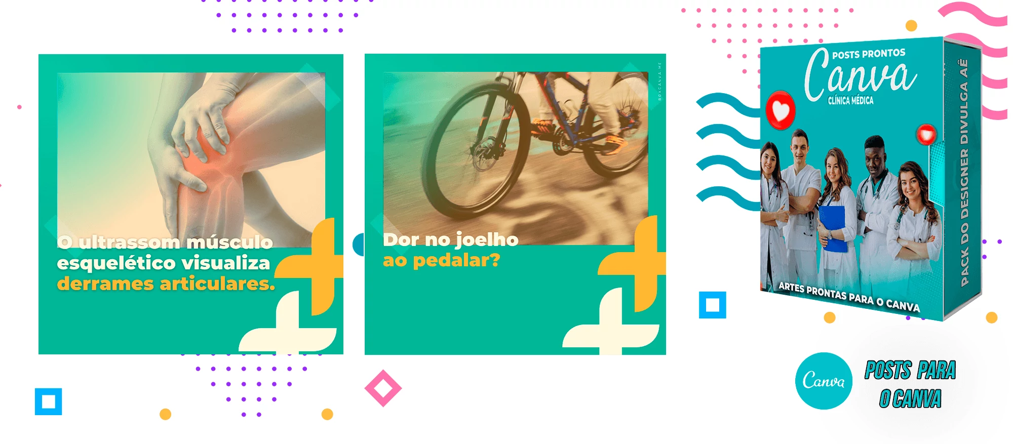 Pack de Posts Prontos para o canva + Legendas Prontas - Clínica Médica - Imagem 13