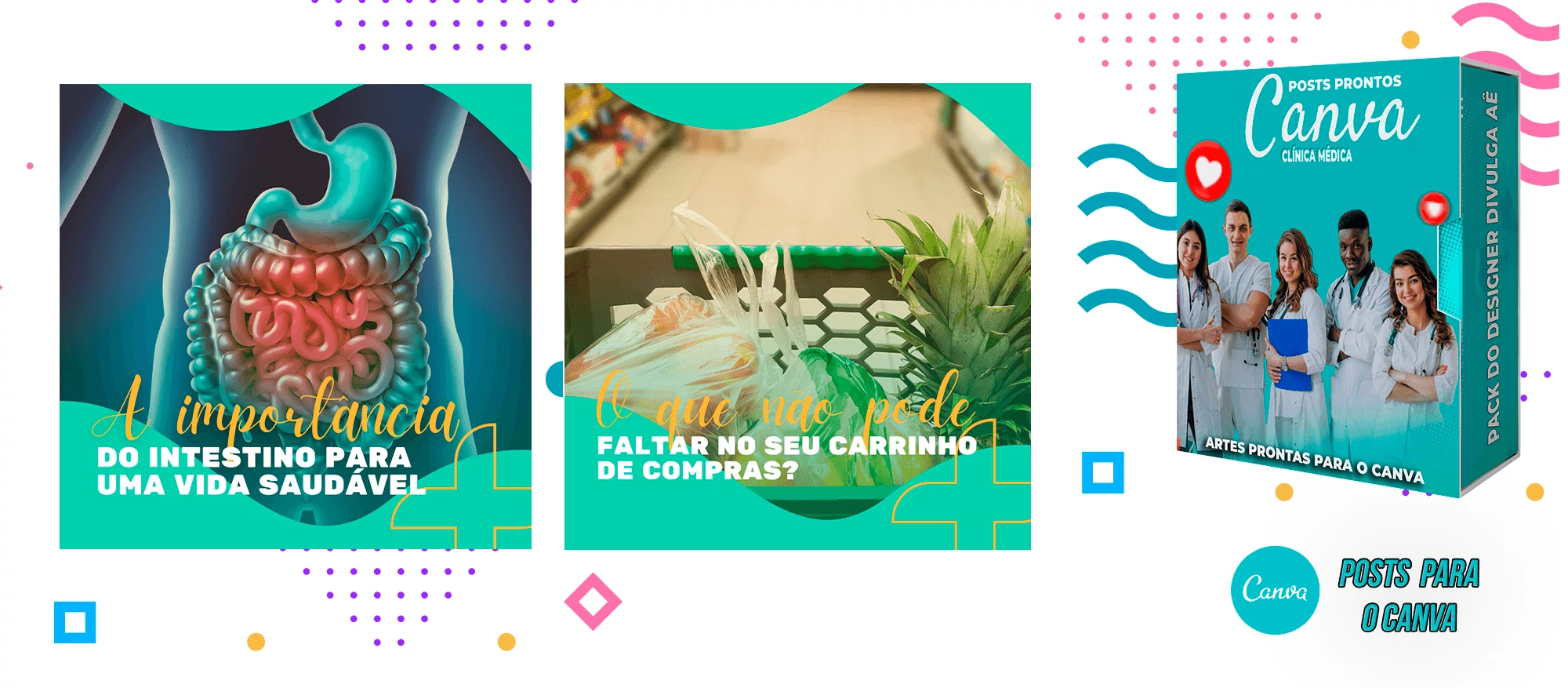 Pack de Posts Prontos para o canva + Legendas Prontas - Clínica Médica - Imagem 12